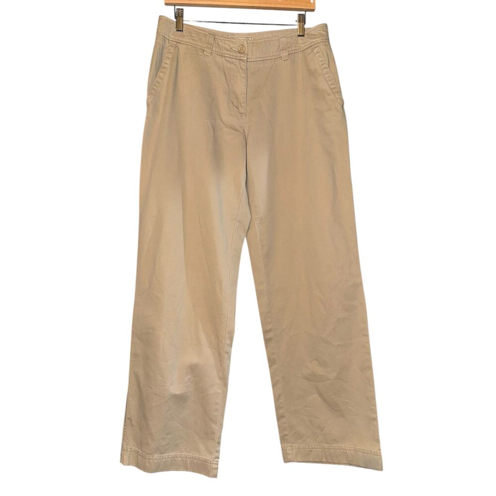 LL Bean Favorite Fit Khaki Pants Women's 8 Hiking Camping Outdoor Gorpcore Beige